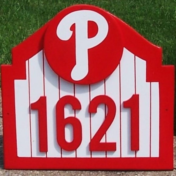 Philadelphia Phillies Address Sign for your home with your address (NEW) - Picture 3 of 4